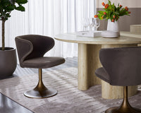 Simone Swivel Dining Chair - Meg Ash