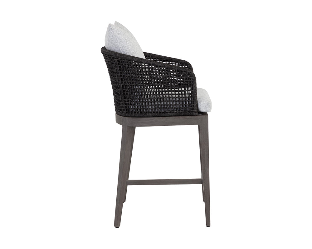 Capri Counter Stool - Smoke Grey - view 3
