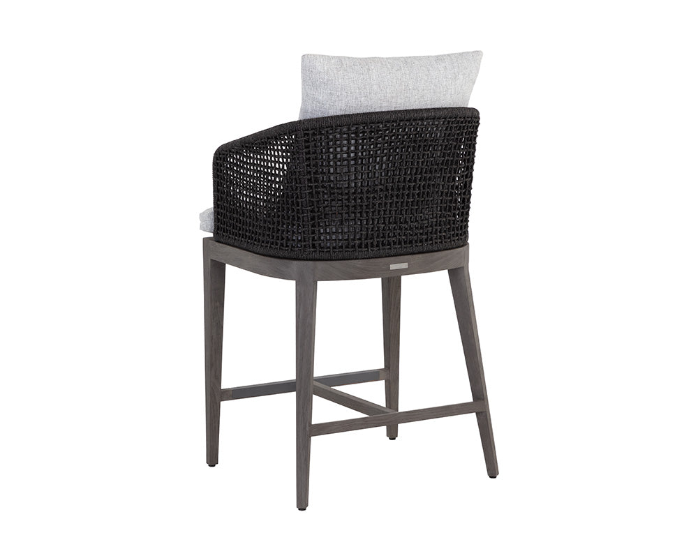 Capri Counter Stool - Smoke Grey - view 4