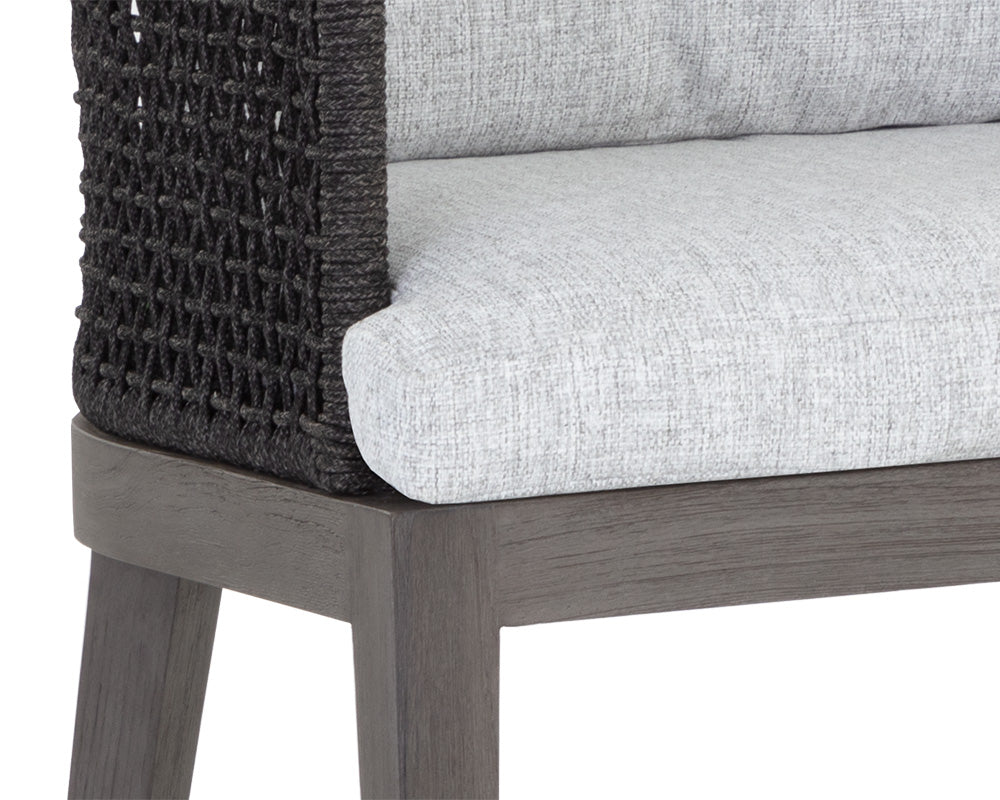 Capri Counter Stool - Smoke Grey - view 5