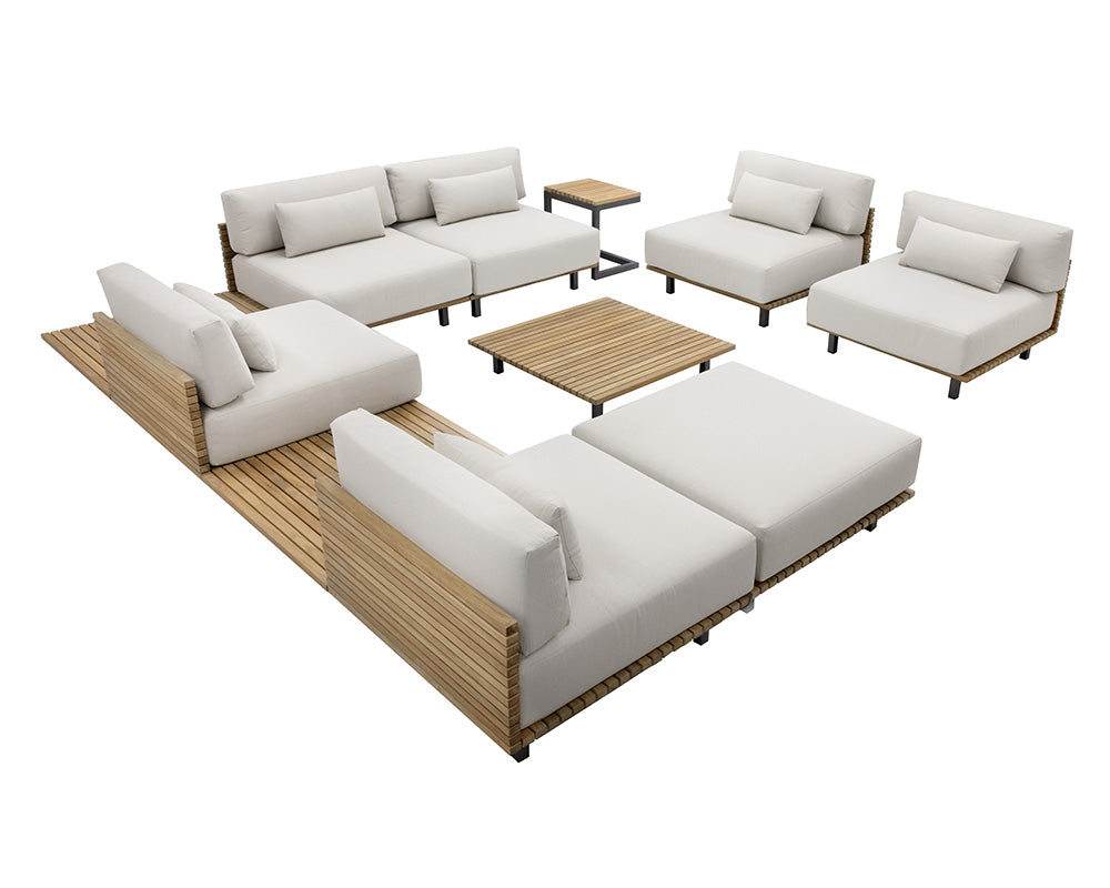 Geneve Modular Armless Chair - None - view 3