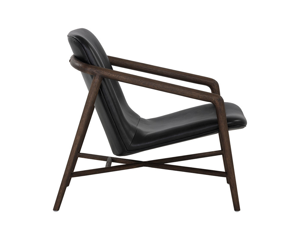 Cinelli Lounge Chair — Distressed Brown — view 4