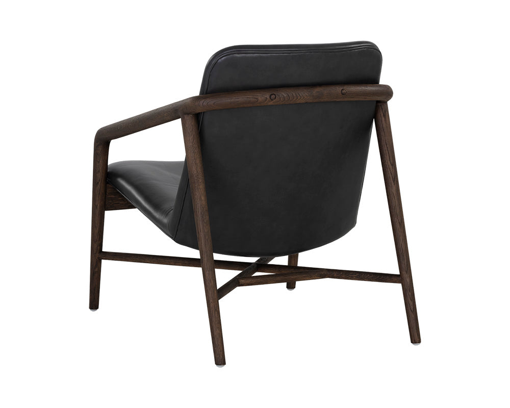 Cinelli Lounge Chair — Distressed Brown — view 5