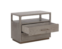 Danette Nightstand in greige oak veneer