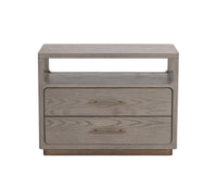 Danette Nightstand in greige oak veneer