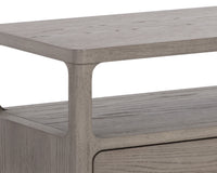 Danette Nightstand in greige oak veneer