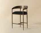 Zanatta Counter Stool – Charcoal Black