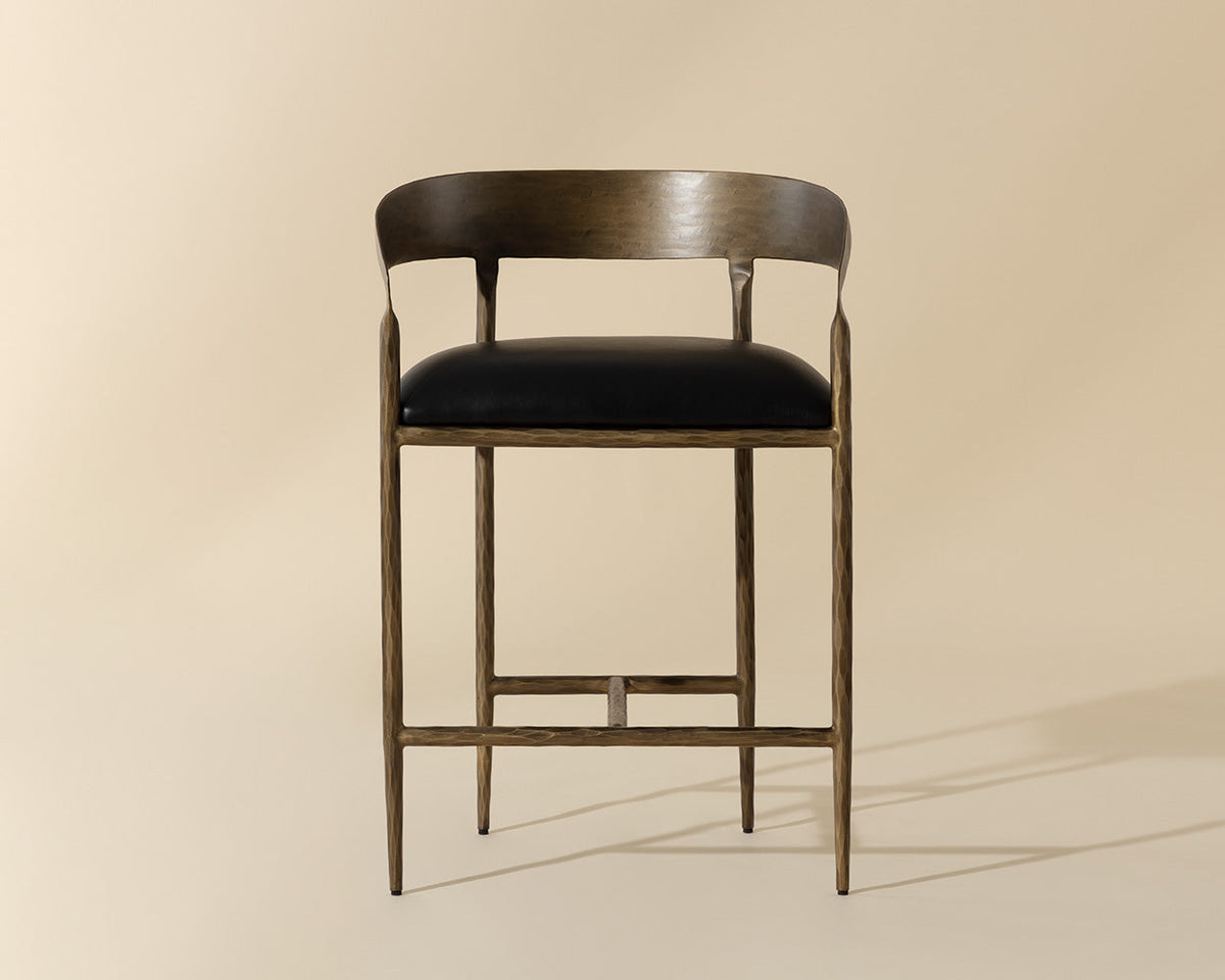 Zanatta Counter Stool Charcoal Black