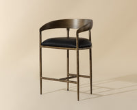 Zanatta Counter Stool – Charcoal Black