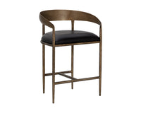 Zanatta Counter Stool Charcoal Black