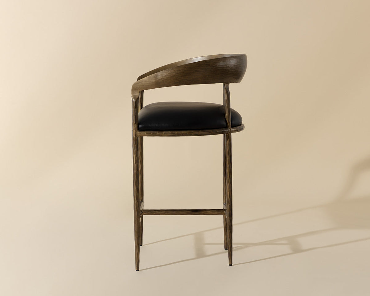 Zanatta Counter Stool Charcoal Black