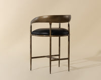 Zanatta Counter Stool Charcoal Black