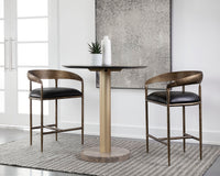 Zanatta Counter Stool Charcoal Black