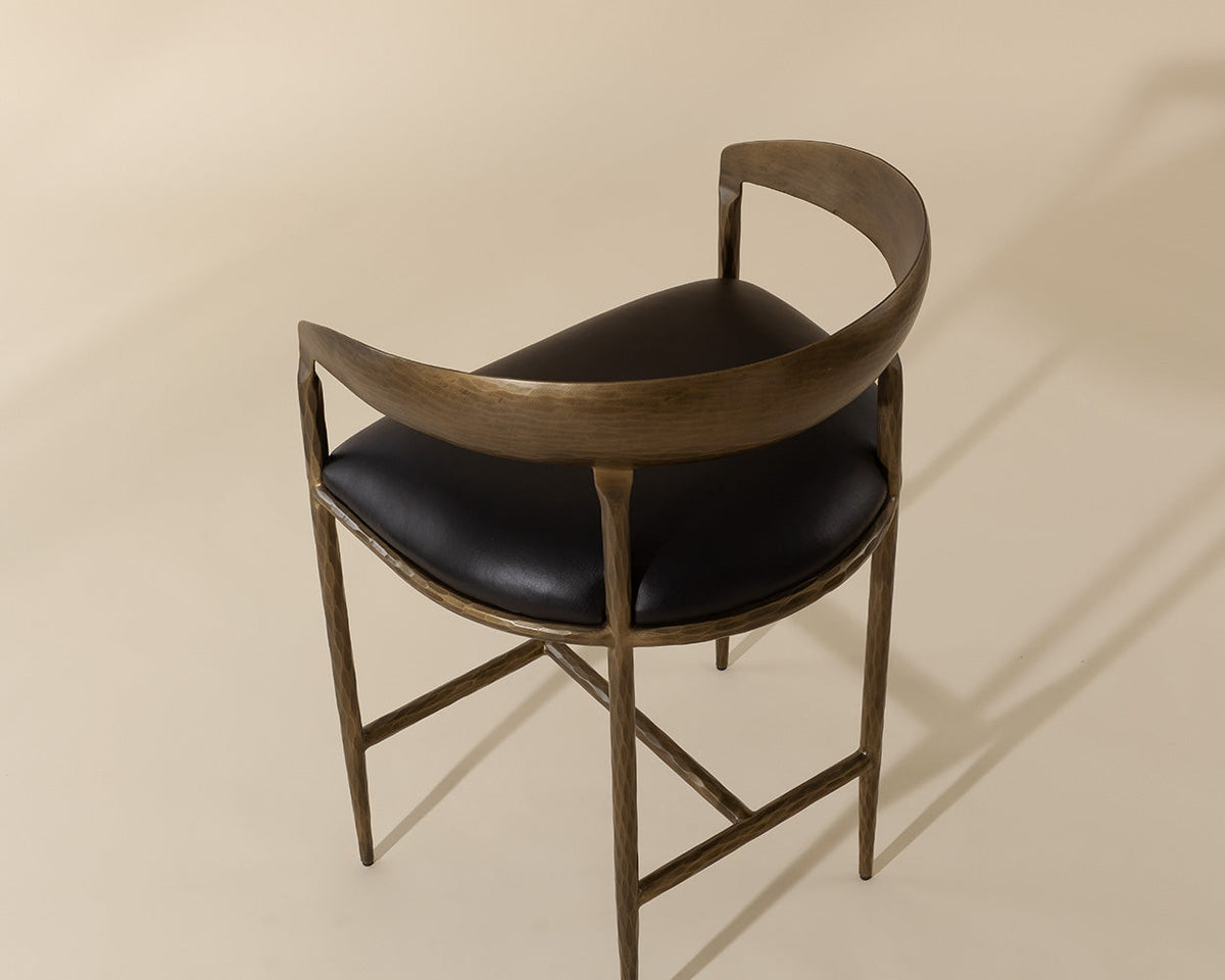 Zanatta Counter Stool Charcoal Black