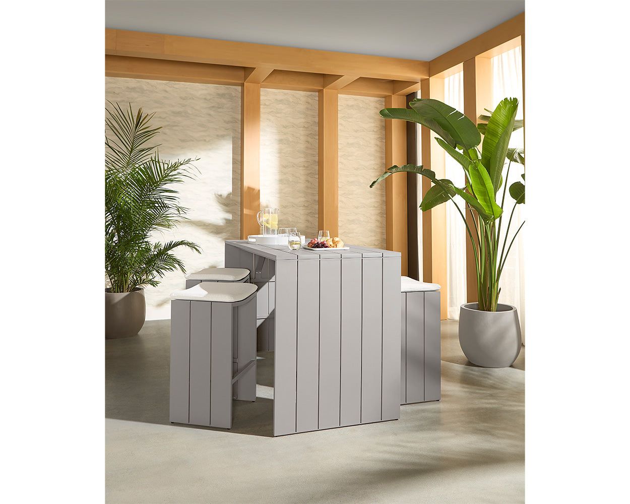 Verin Barstool - Greige - view 2