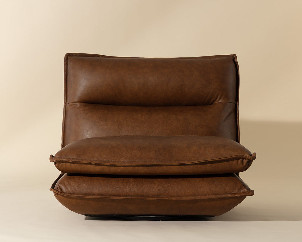 Colson Swivel Armless Chair — view 3