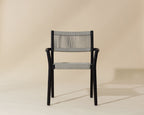 Kavala Stackable Dining Armchair - Charcoal - view 4