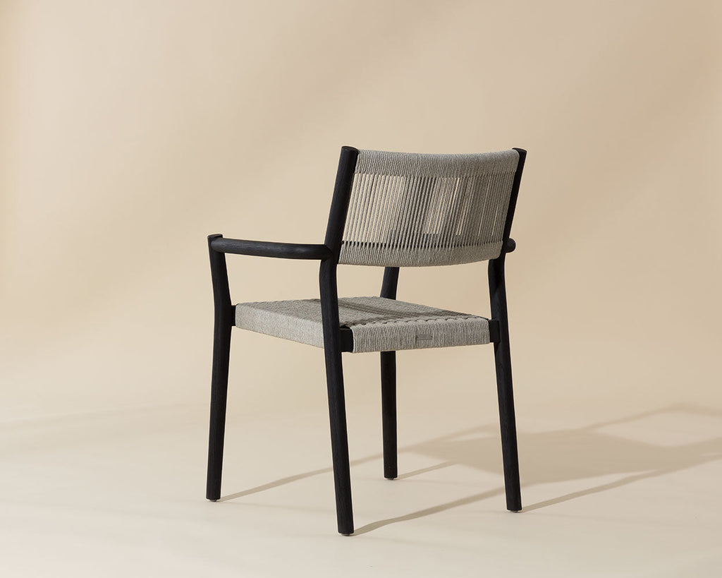 Kavala Stackable Dining Armchair - Charcoal - view 6