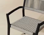 Kavala Stackable Dining Armchair - Charcoal - view 8