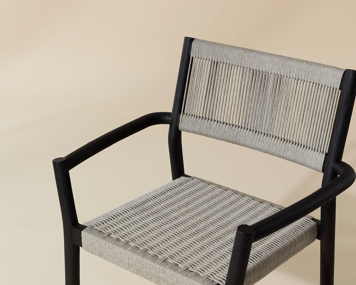 Kavala Stackable Dining Armchair - Charcoal - view 9