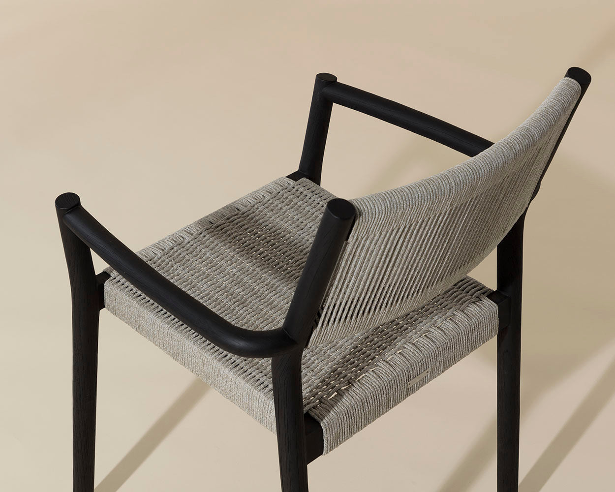 Kavala Stackable Dining Armchair - Charcoal - view 10
