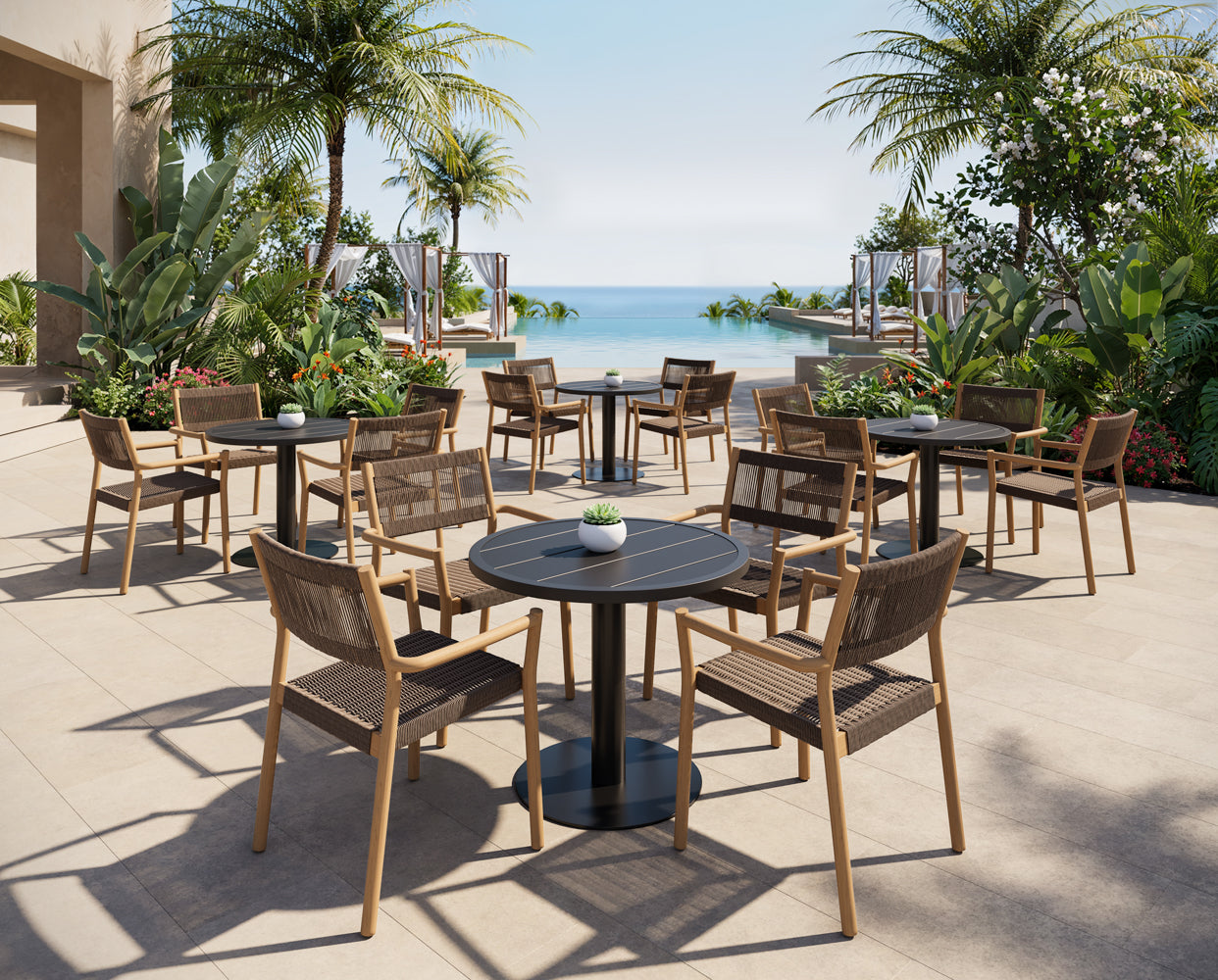 Kavala Stackable Dining Armchair - Natural - view 3