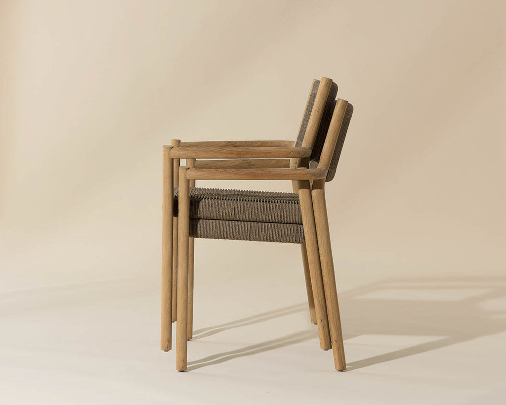 Kavala Stackable Dining Armchair - Natural - view 7
