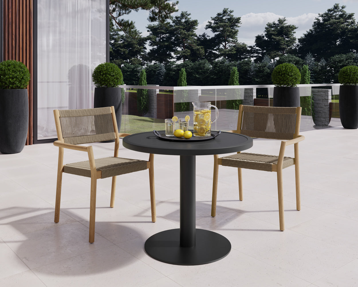 Kavala Stackable Dining Armchair - Natural - view 2