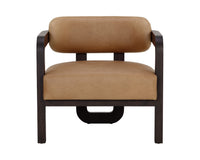 Madrone Upholstered Lounge Chair in Brown, side view