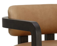 Madrone Upholstered Lounge Chair in Brown, dimensions