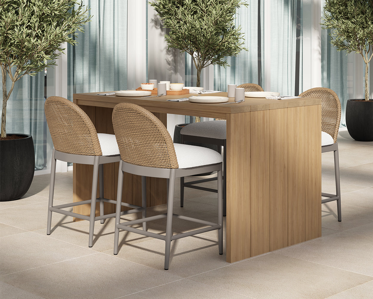 Calandri Counter Stool - Natural - view 3