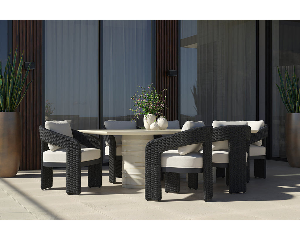 Pylos Dining Armchair - Black - view 2