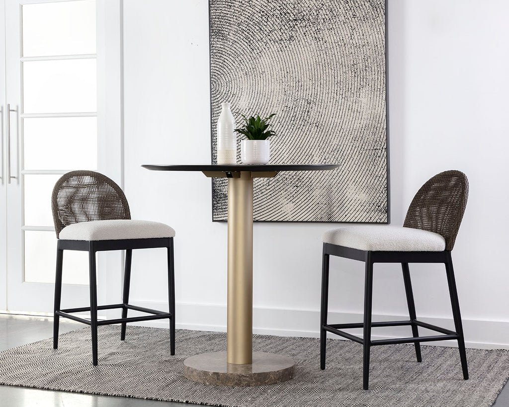 Calandri Counter Stool - Black - view 2