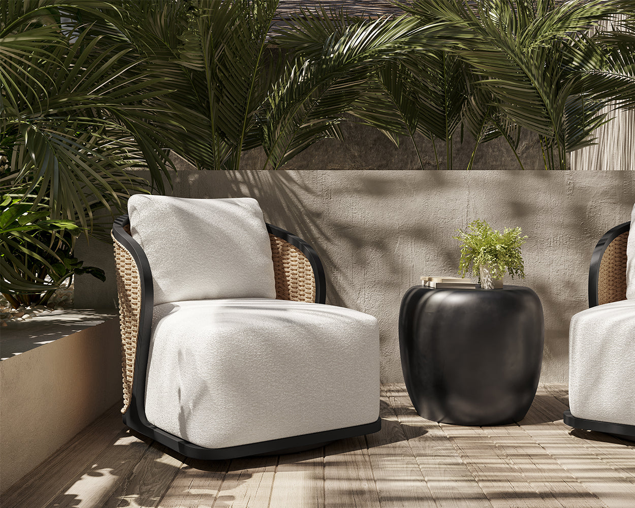 Bora Swivel Lounge Chair - None - view 2