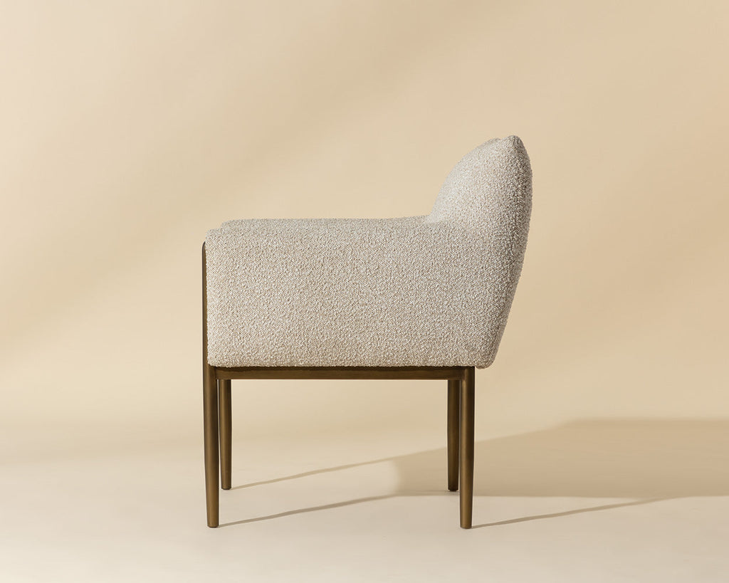 Olea Dining Armchair - Santa Cruz Oatmeal