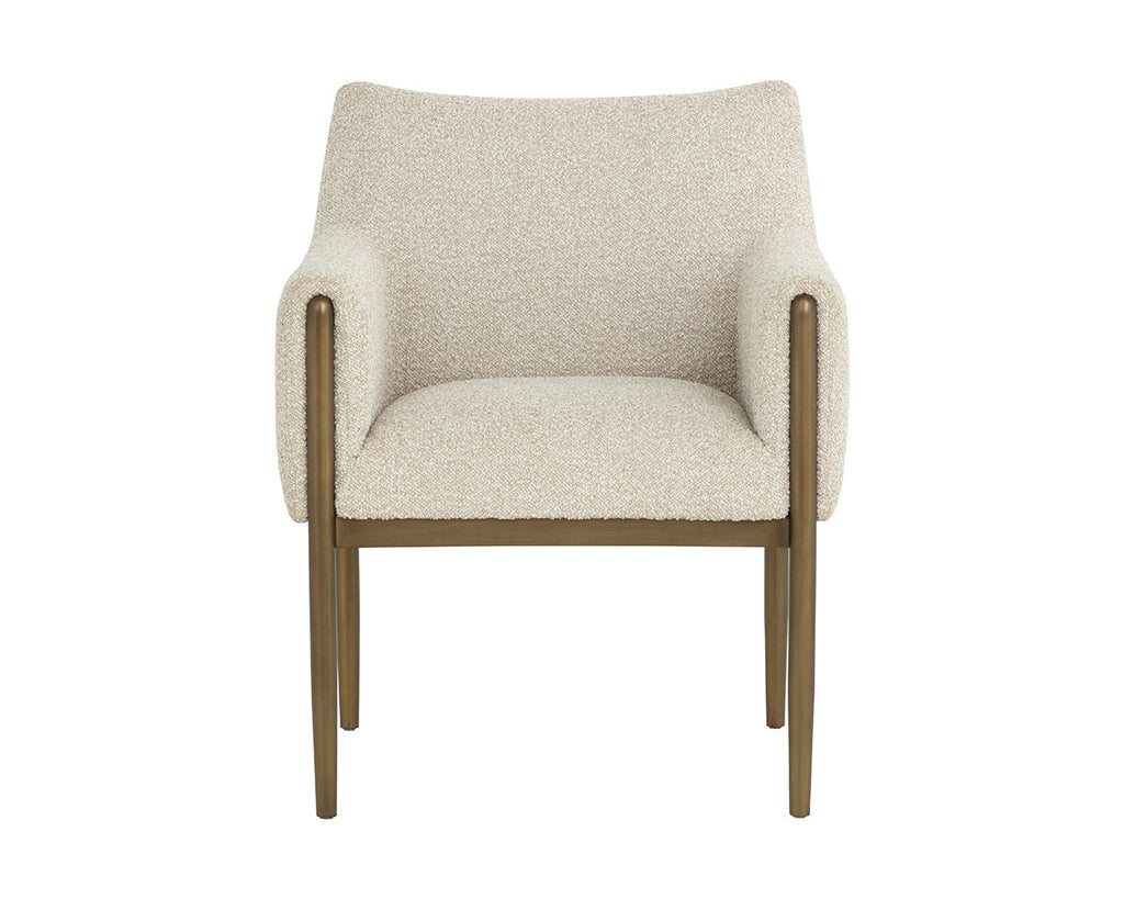 Olea Dining Armchair - Santa Cruz Oatmeal