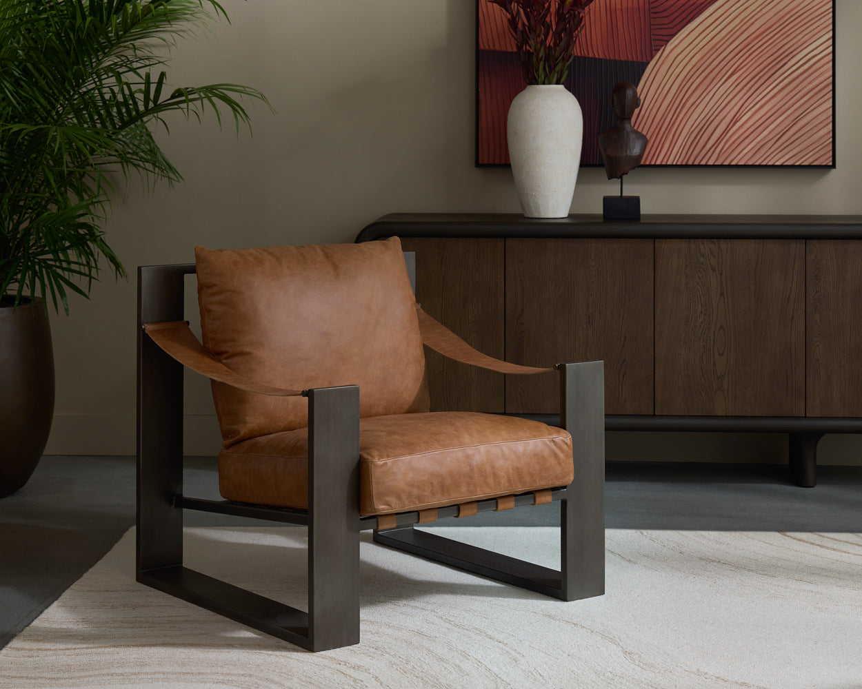 Berke Lounge Chair – Gunmetal