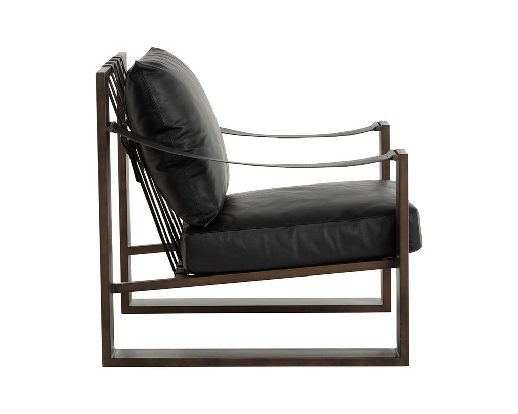 Berke Lounge Chair – Antique Bronze