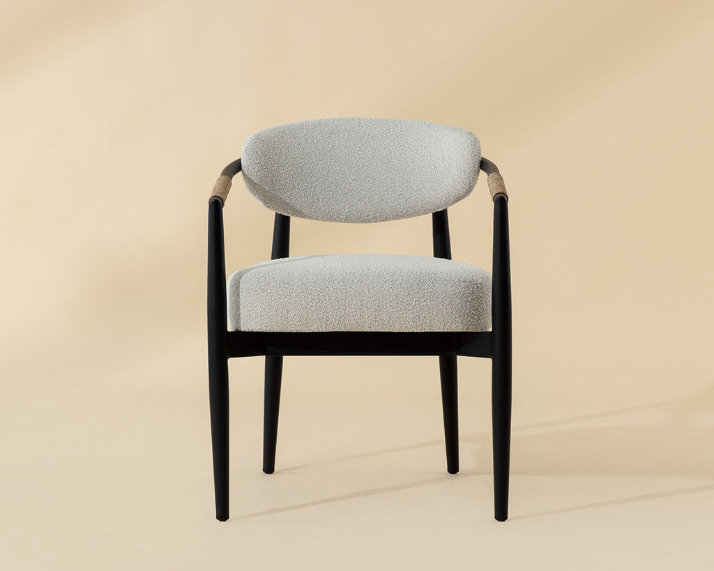 Marita Dining Armchair - Black - view 3