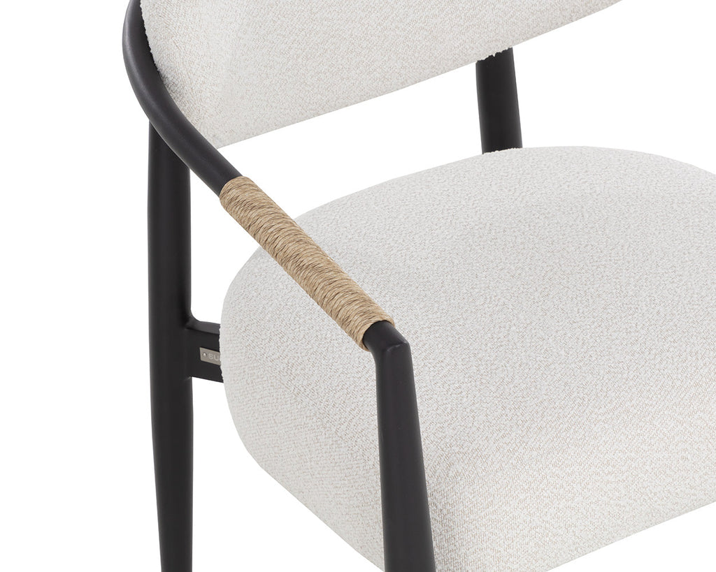 Marita Dining Armchair - Black - view 11