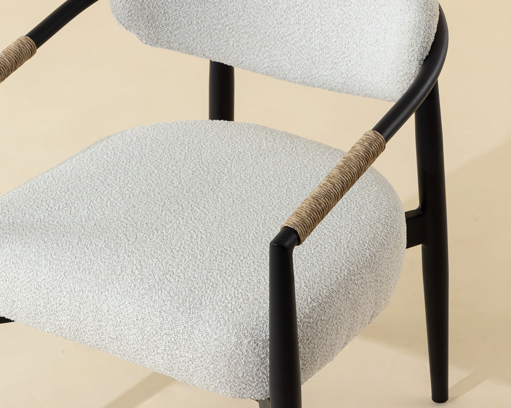 Marita Dining Armchair - Black - view 5
