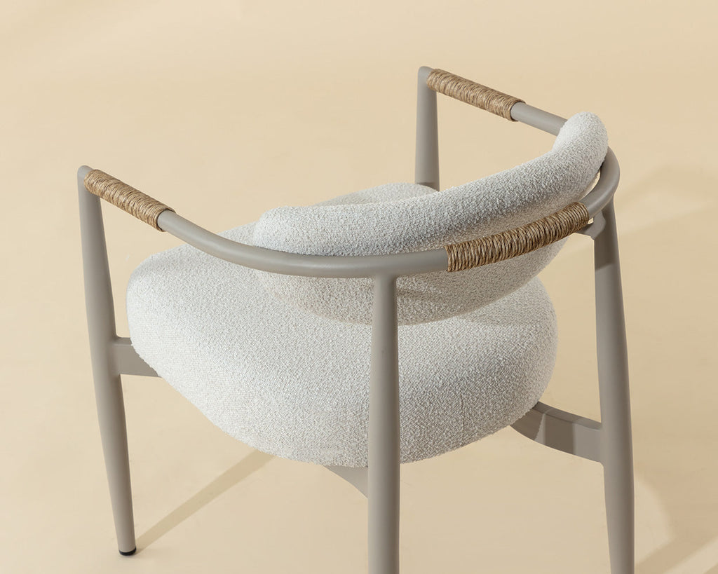 Marita Dining Armchair - Greige - view 4
