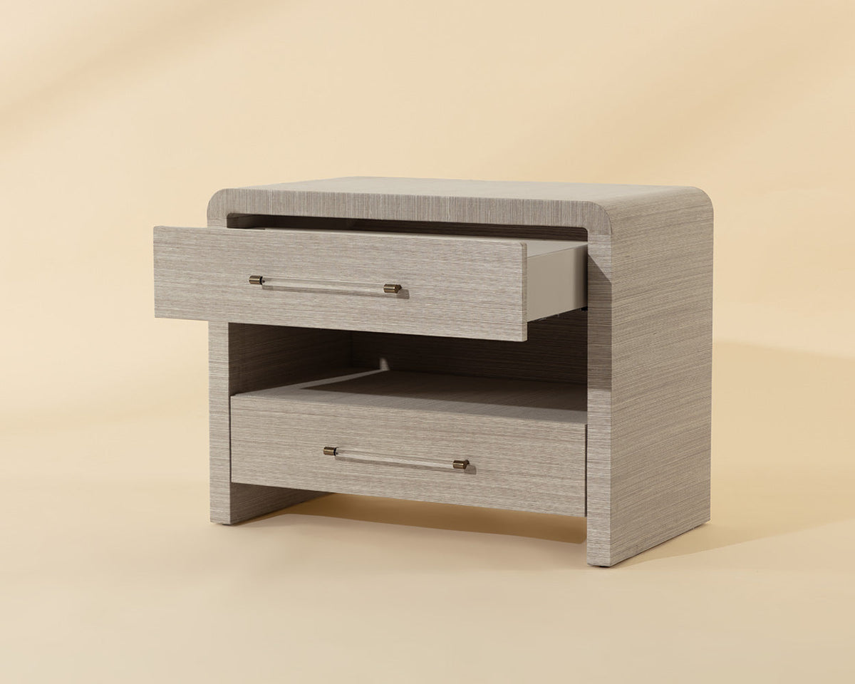 Atherton Raffia Nightstand