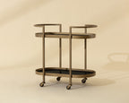 Bartlett Bar Cart – Antique Brass