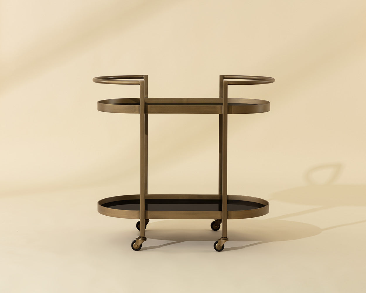Bartlett Bar Cart – Antique Brass
