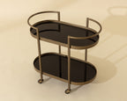 Bartlett Bar Cart – Antique Brass