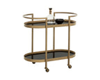 Bartlett Bar Cart – Antique Brass