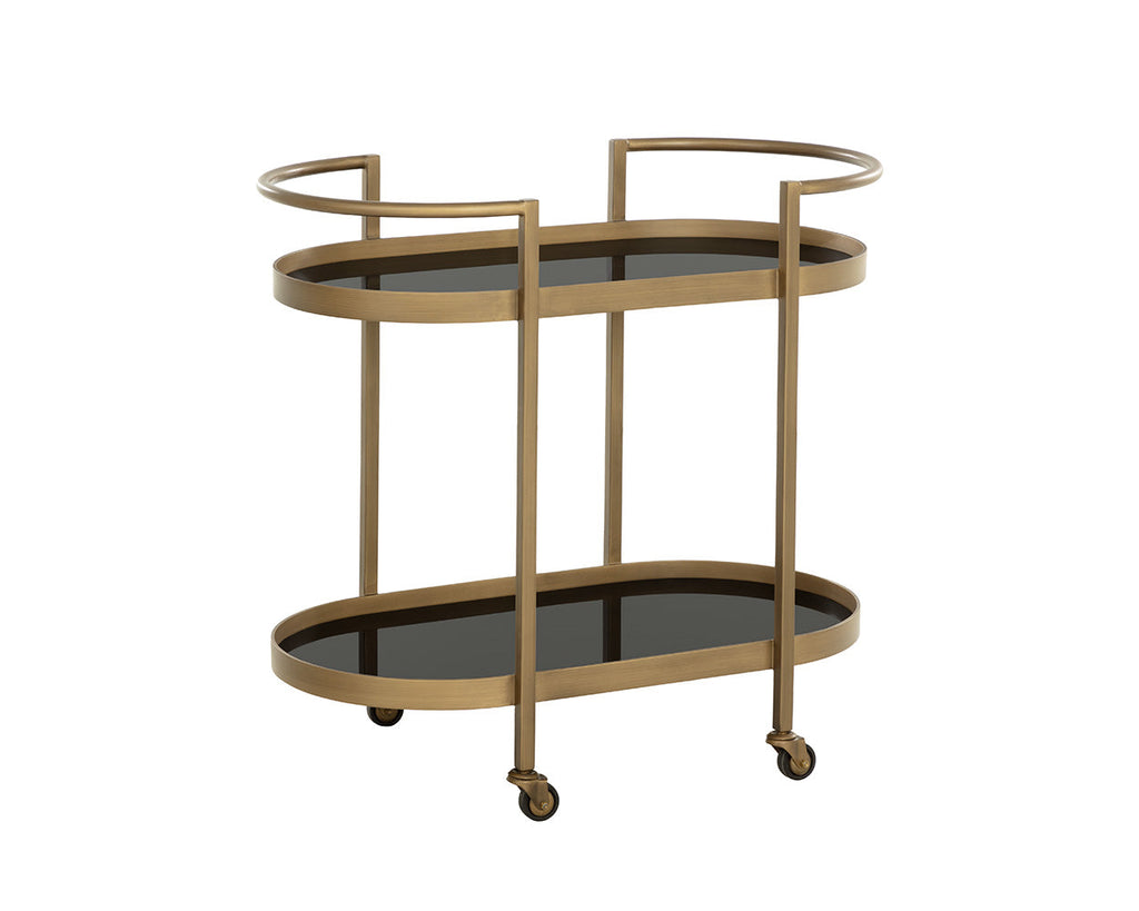 Bartlett Bar Cart – Antique Brass