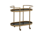 Bartlett Bar Cart – Antique Brass