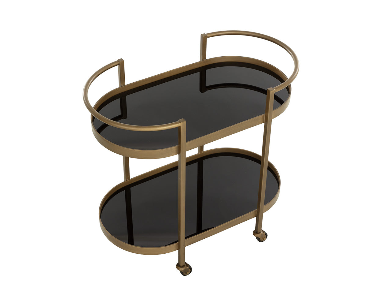 Bartlett Bar Cart – Antique Brass